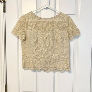 1950s vintage lace top